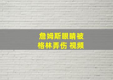 詹姆斯眼睛被格林弄伤 视频